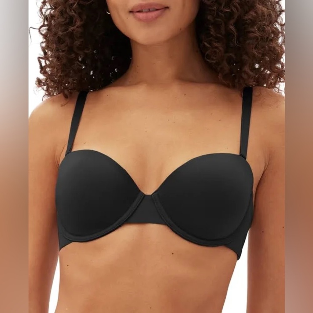GapBody Black Strapless/Convertible Bra